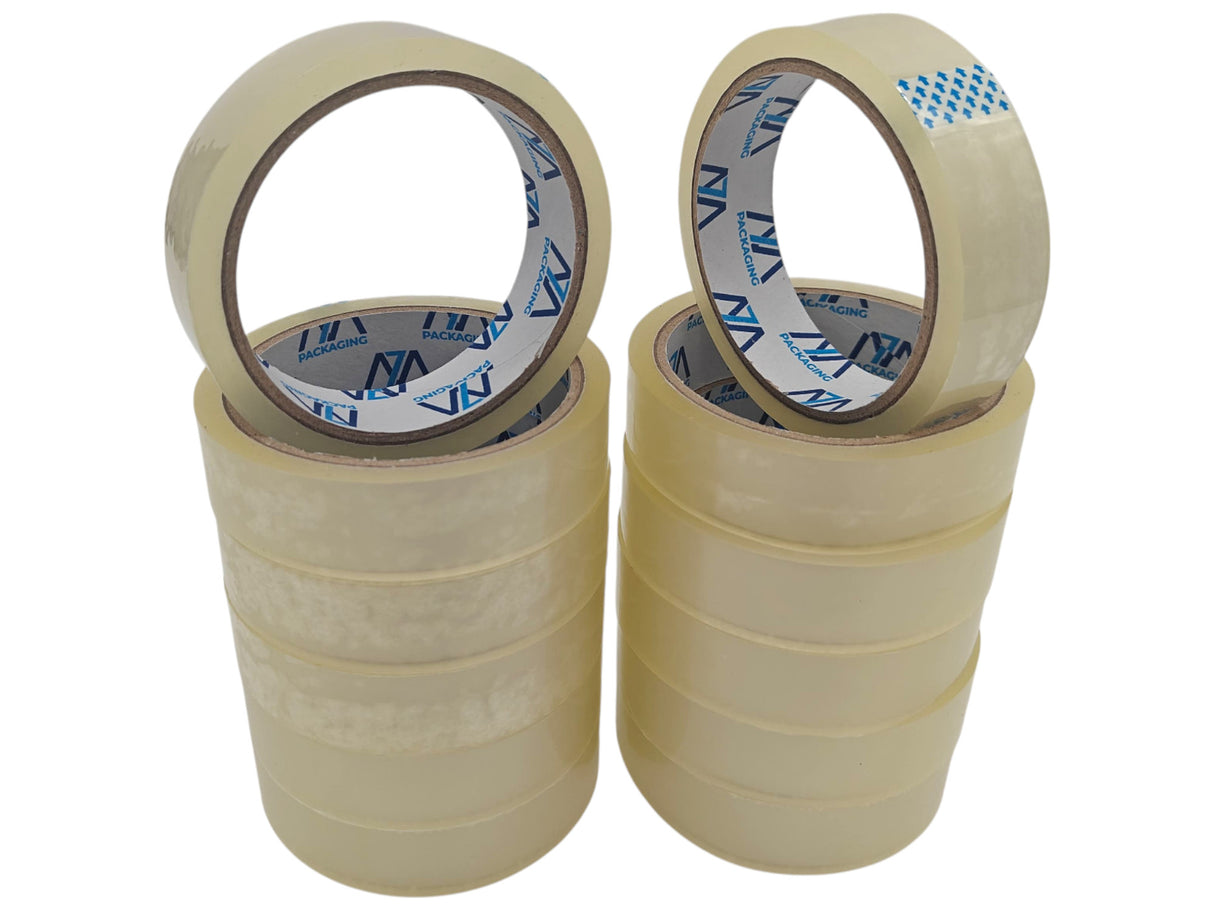 Clear Tape 24mm tape 6/12 Pack Adhesive Cellotape 24mm Wide, 45 Micron for Packing, Gift Wrapping & Office Use
