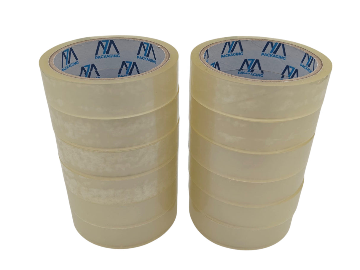 Clear Tape 24mm tape 6/12 Pack Adhesive Cellotape 24mm Wide, 45 Micron for Packing, Gift Wrapping & Office Use