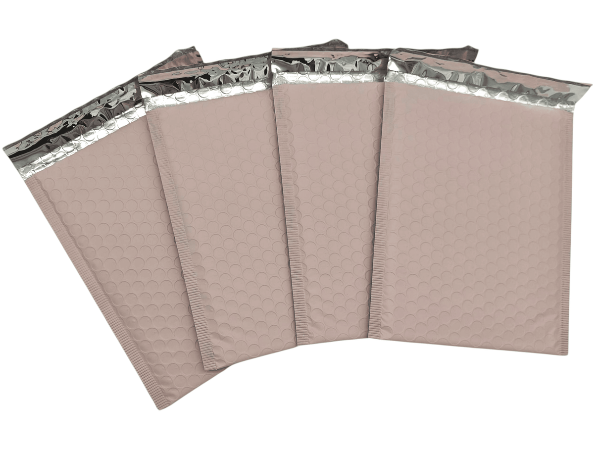 Mailing Envelopes 100 Pack Matt Baby Pink Bubble Wrap Lined Padded Mailer Self Seal Foil Bulk