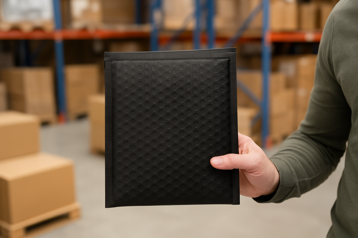 Mailing Envelopes 100 Pack Matt Black Bubble Wrap Lined Padded Mailer Self Seal Foil Bulk