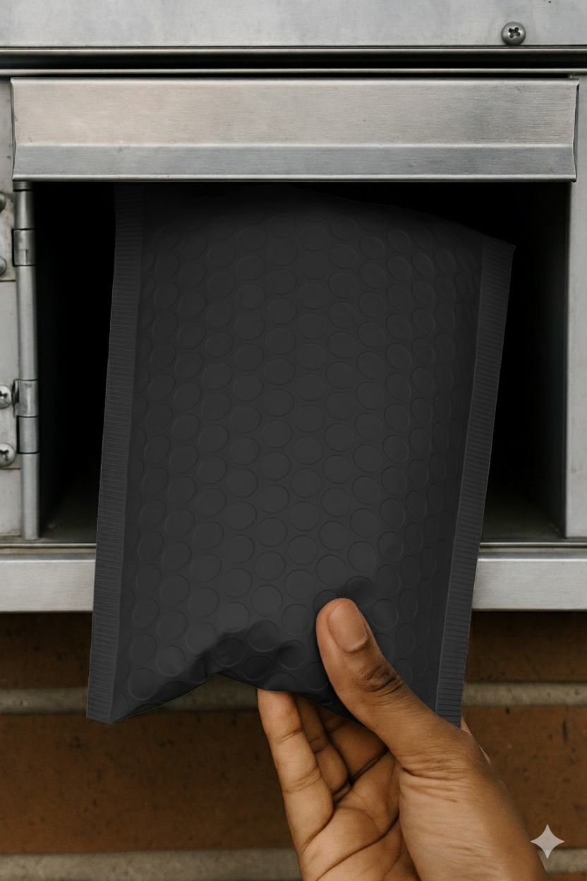 Mailing Envelopes 100 Pack Matt Black Bubble Wrap Lined Padded Mailer Self Seal Foil Bulk