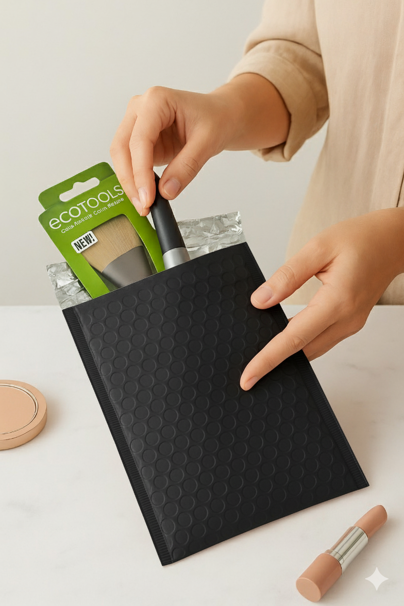 Mailing Envelopes 100 Pack Matt Black Bubble Wrap Lined Padded Mailer Self Seal Foil Bulk