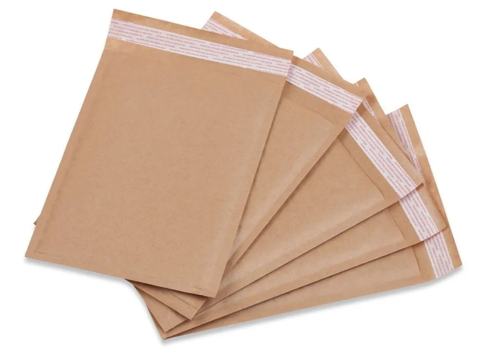 Paper Mailing Pouch Mailer Envelopes Bubble Pouches 100 Pack Bulk