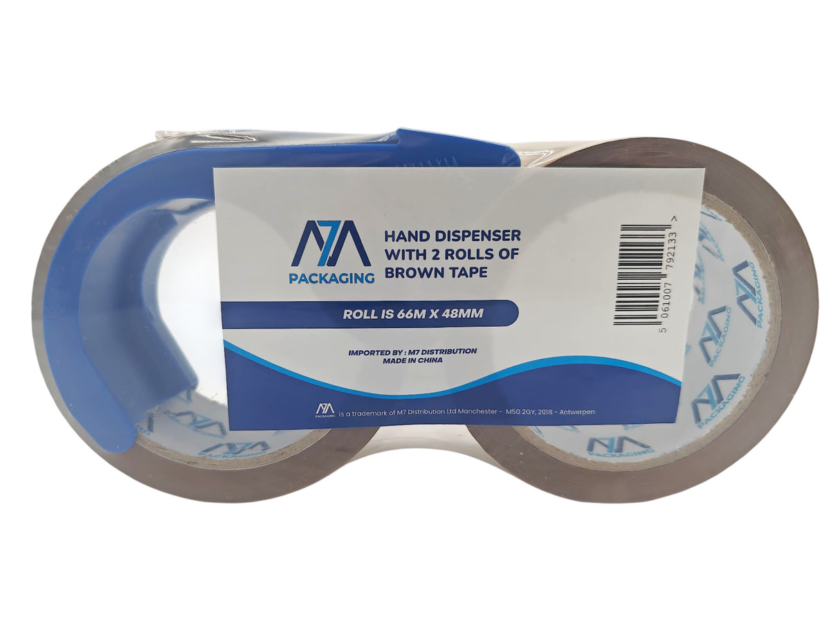 M7 Packaging Heavy Duty Tape, 48mm x 66m, 45 Microns, 2 Rolls