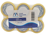 Clear Tape 24mm tape 6/12 Pack Adhesive Cellotape 24mm Wide, 45 Micron for Packing, Gift Wrapping & Office Use