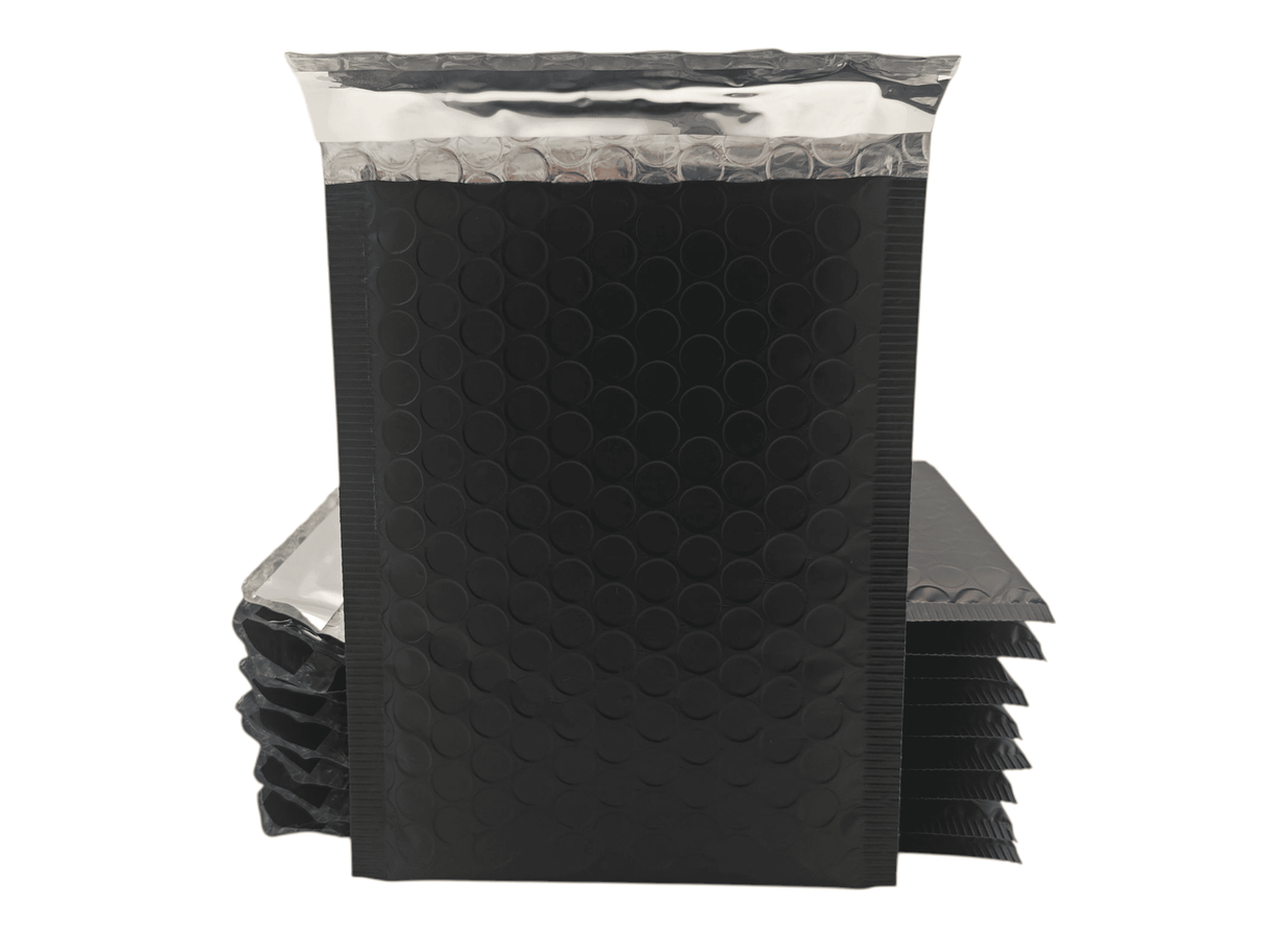Mailing Envelopes 100 Pack Teal Matt Black Bubble Wrap Lined Padded Mailer Self Seal Foil Bulk
