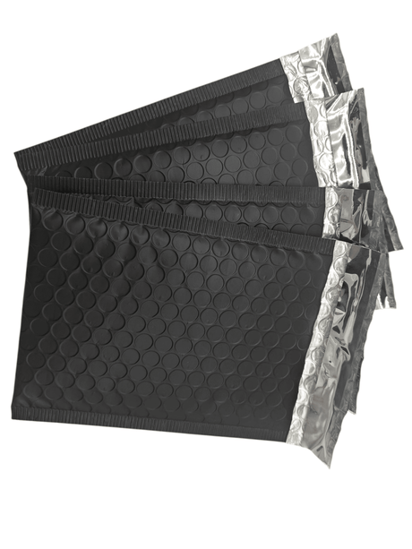 Mailing Envelopes 100 Pack Teal Matt Black Bubble Wrap Lined Padded Mailer Self Seal Foil Bulk