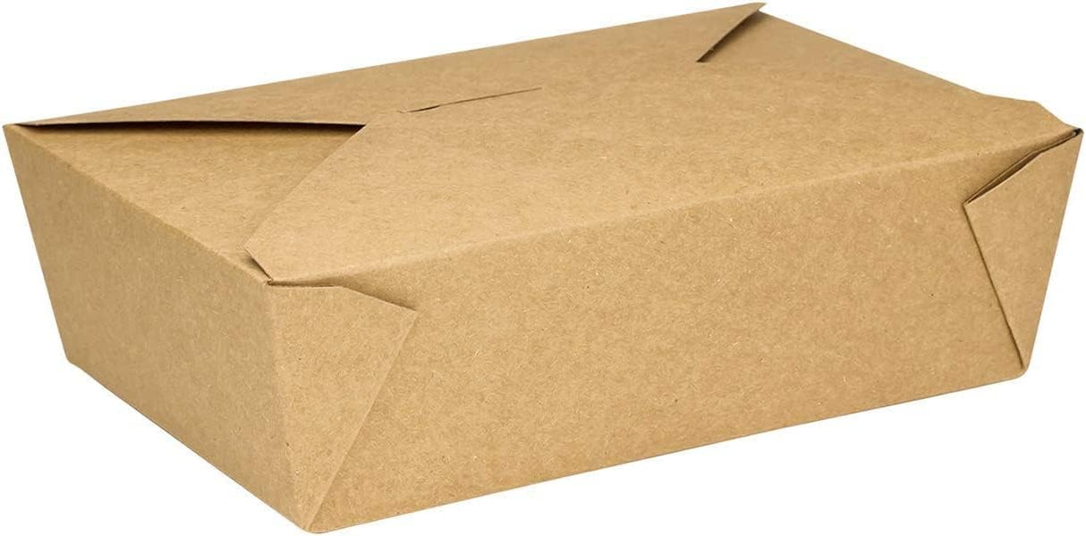 Food Takeaway Box Disposable Kraft Boxes 40-300 Packs Meal Bulk Restaurant Takeaway