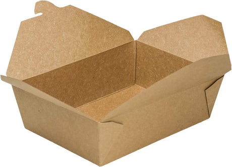 Food Takeaway Box Disposable Kraft Boxes 40-300 Packs Meal Bulk Restaurant Takeaway