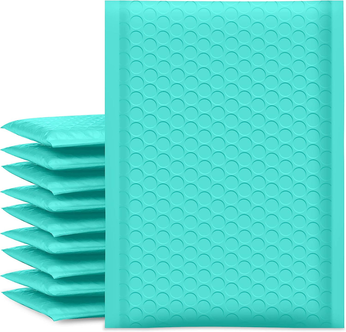 Mailing Envelopes 100 Pack Teal Metallic Bubble Wrap Lined Padded Mailer Self Seal Foil Bulk