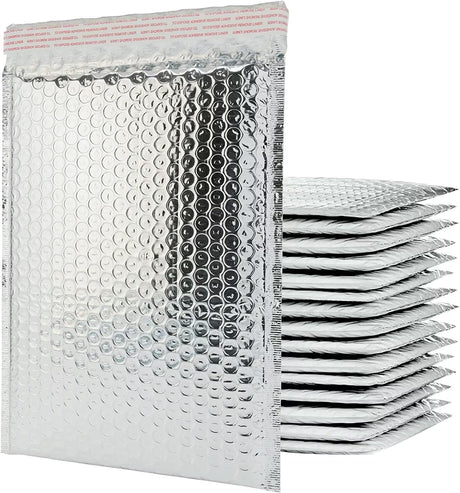 Mailing Envelopes Metallic Bubble Wrap Lined Padded Mailer Self Seal Bulk