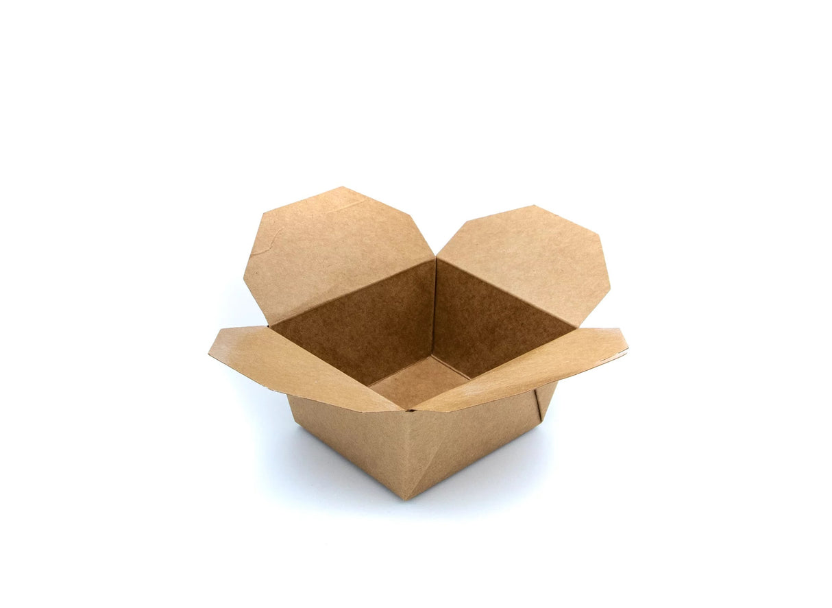 Food Takeaway Box Disposable Kraft Boxes 40-300 Packs Meal Bulk Restaurant Takeaway