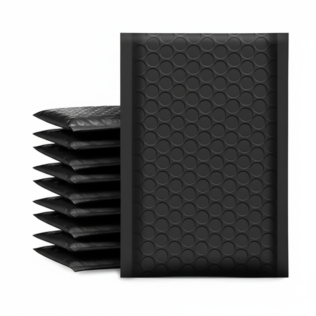 Mailing Envelopes 100 Pack Matt Black Bubble Wrap Lined Padded Mailer Self Seal Foil Bulk